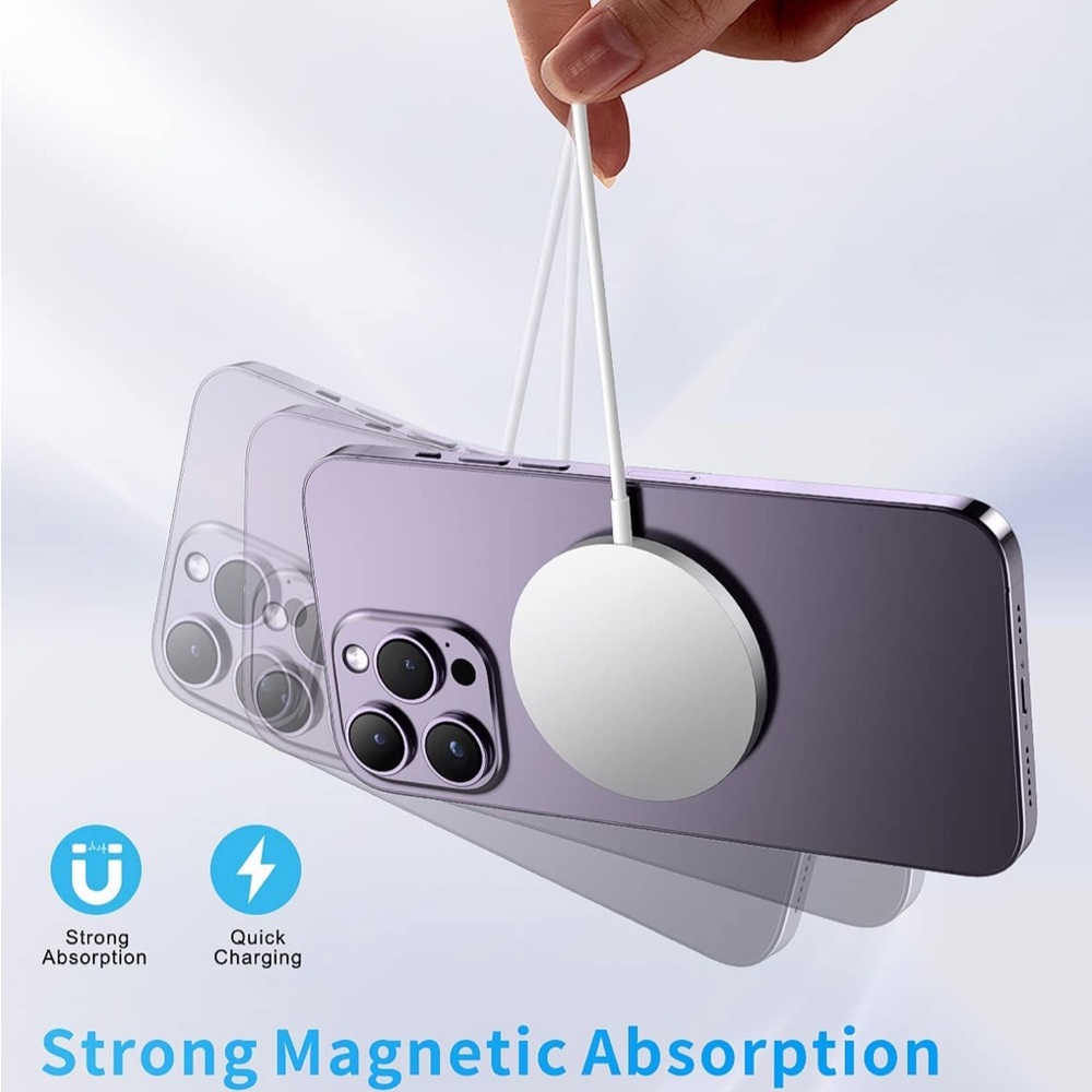 NEW 2/$50 MagSafe iPhone charger stand with usb c. 2 in one. iPhone 12, 13, 14 - Picture 6 of 10